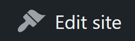wordpress 2024 edit site button